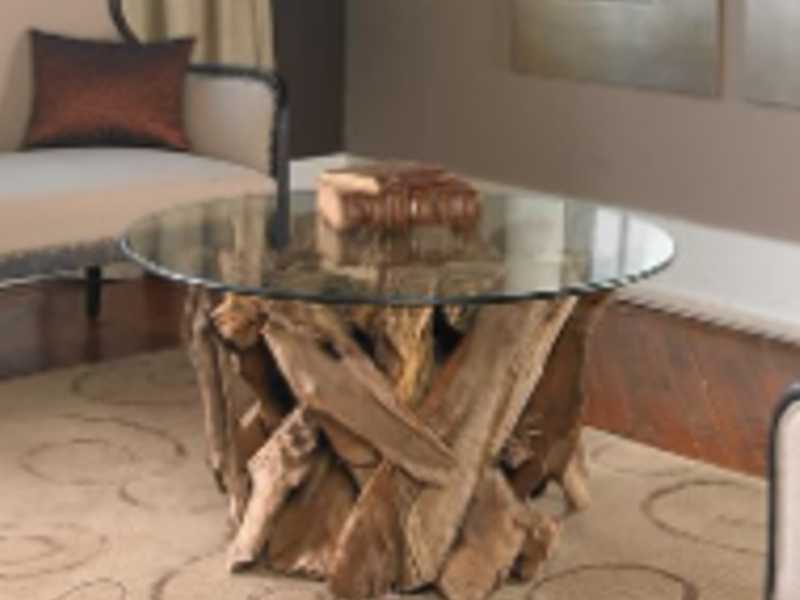 Mesa de cóctel con tapa de vidrio Mexico