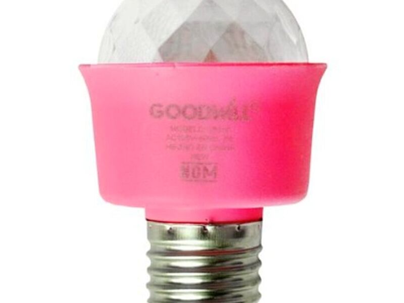 Bombilla LED tipo disco 3W RGB
