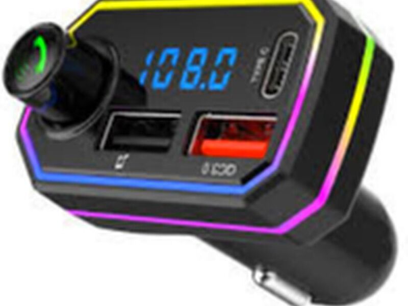 Tansmisor para coche con ilumunacion RGB yFM