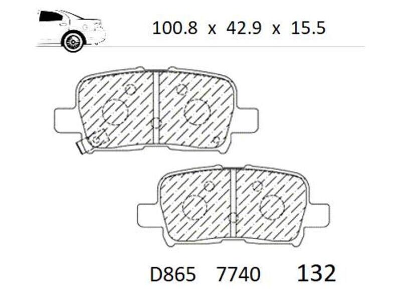 Balatas MDX ACURA Modelo: 2005 Mexico