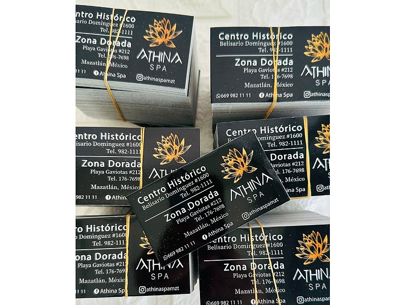 Tarjetas de presentación Mazatlán