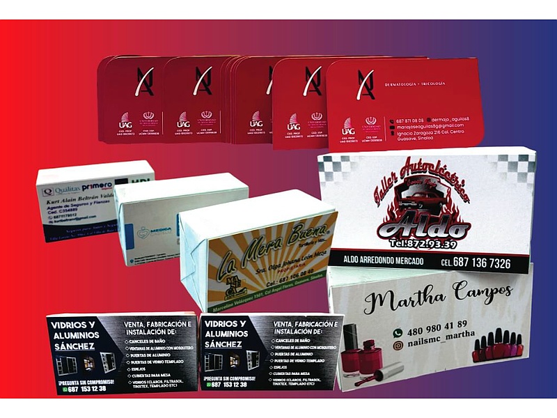Tarjetas de presentación Guasave
