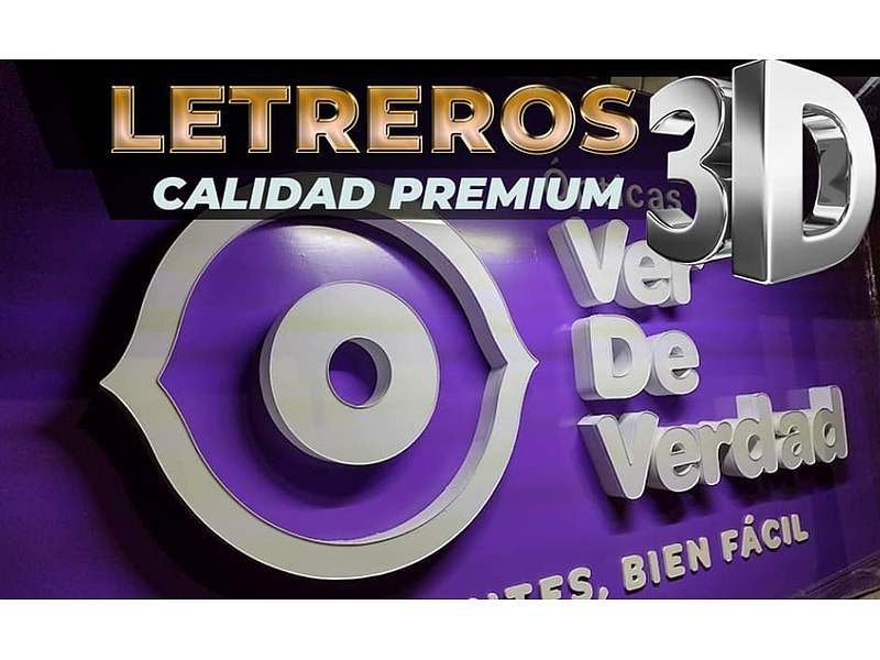 Letreros 3D México