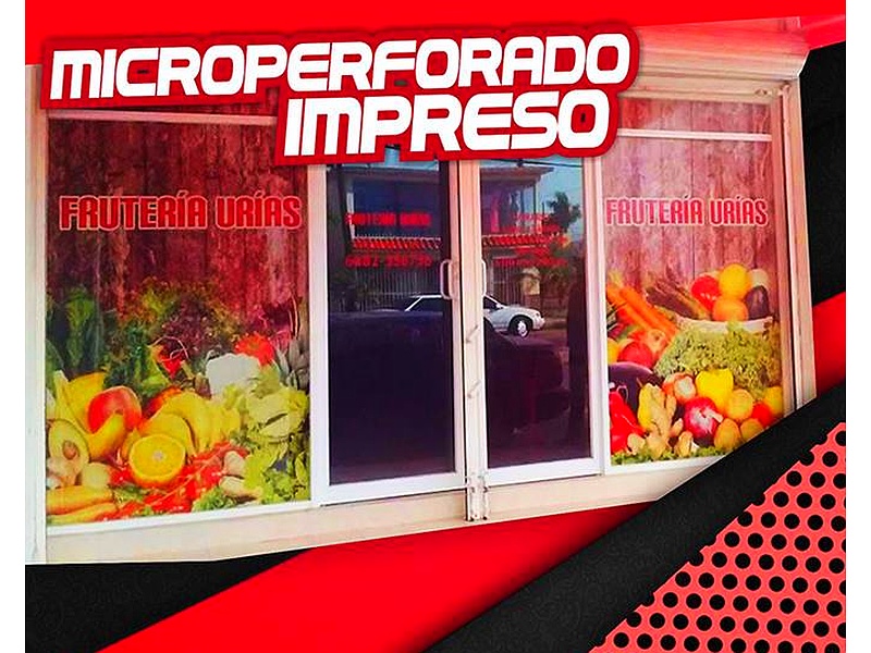 Vinil microperforado impreso México