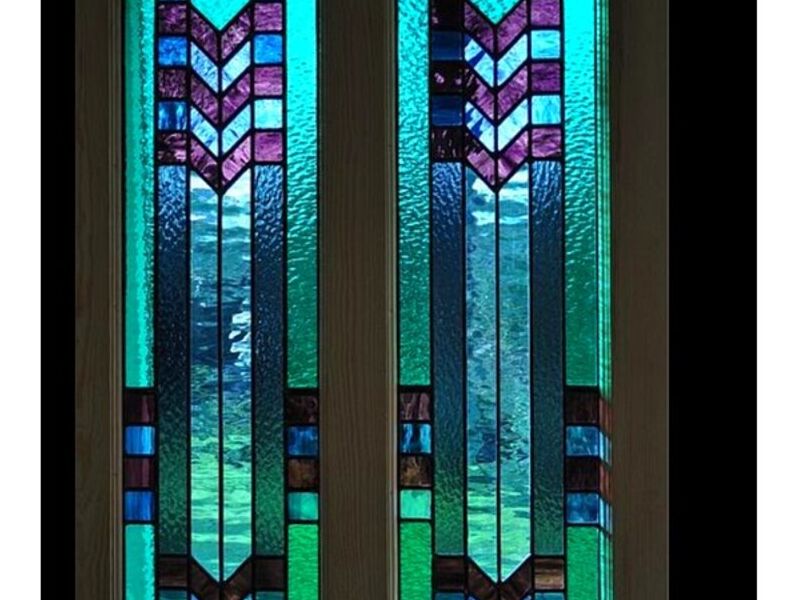 vitral blue Mexico 