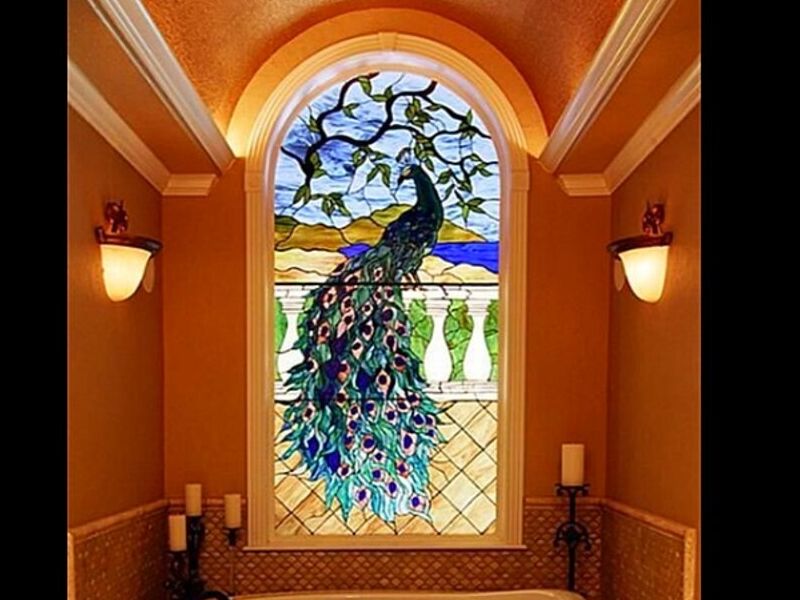 vitral baño Mexico 