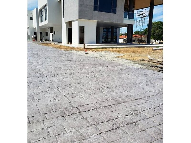 Piso Concreto Ladrillo Antiguo Ciudad México