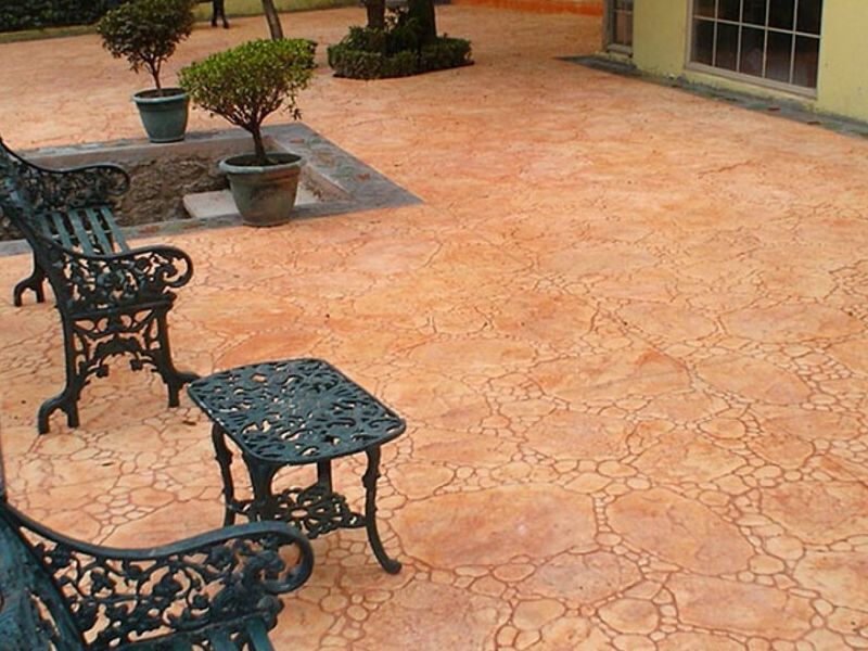 Piso Concreto Hoja Palma Ciudad México