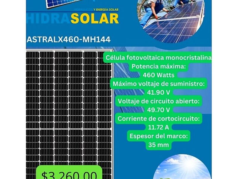 Panel Solar Monocristalino 460w-México