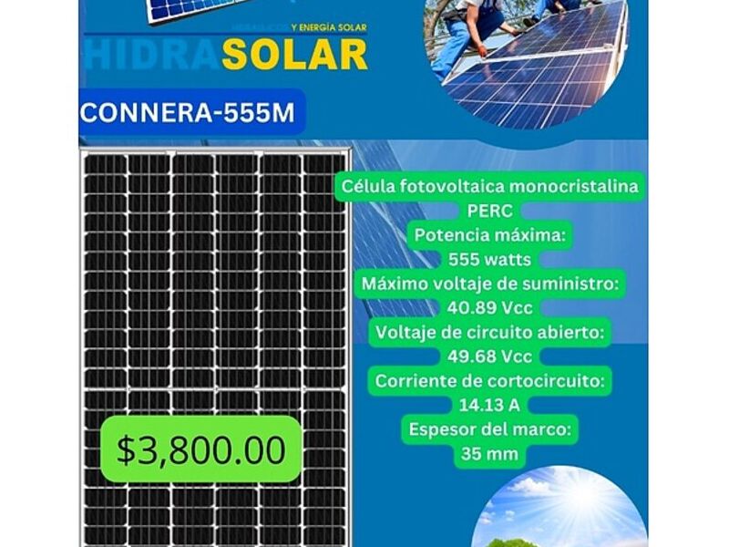 panel solar monocristalino 555w-México