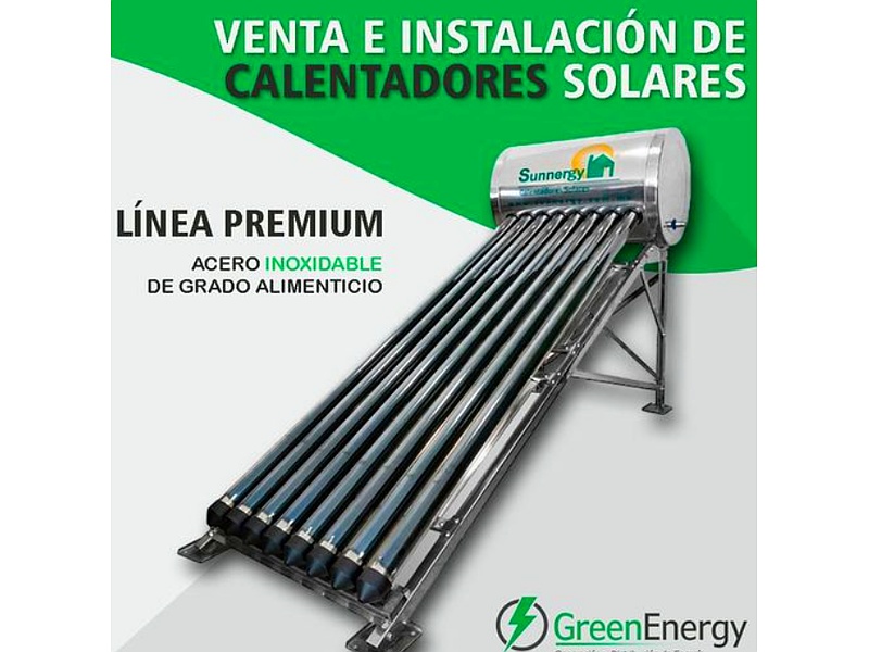 Calentador solar de 8 tubos-México