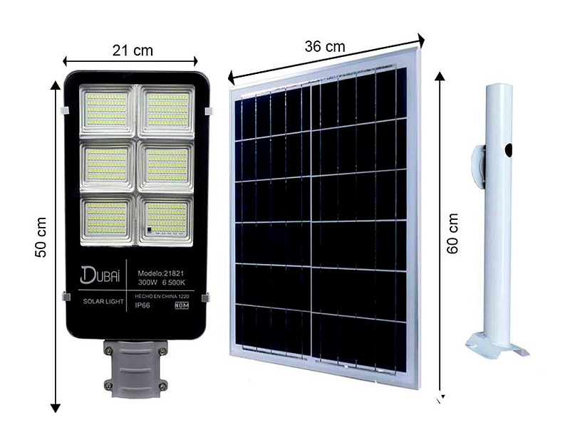 Luminaria Solar 300 Watts-México