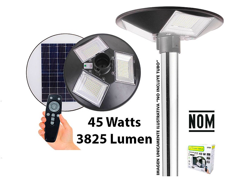 Luminaria Solar 45 Watts-México