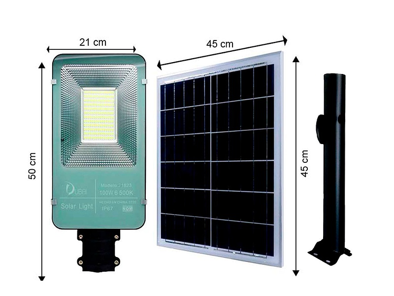 Luminaria Solar 100 Watts-México