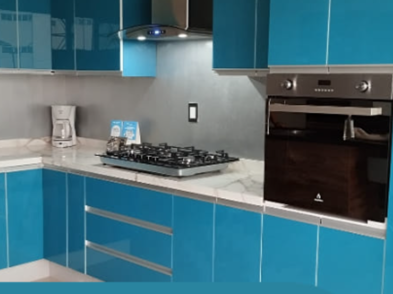 muebles cocina celeste México