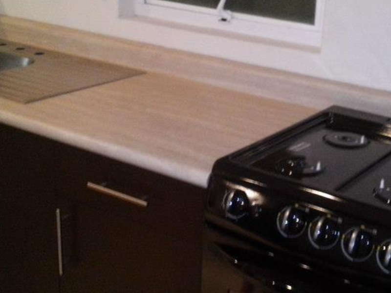 muebles cocina madera oscura México
