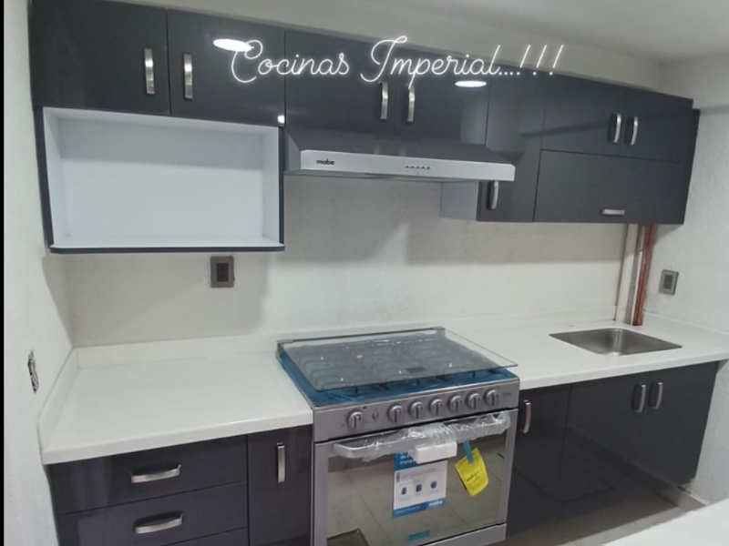 mueble cocina negro México