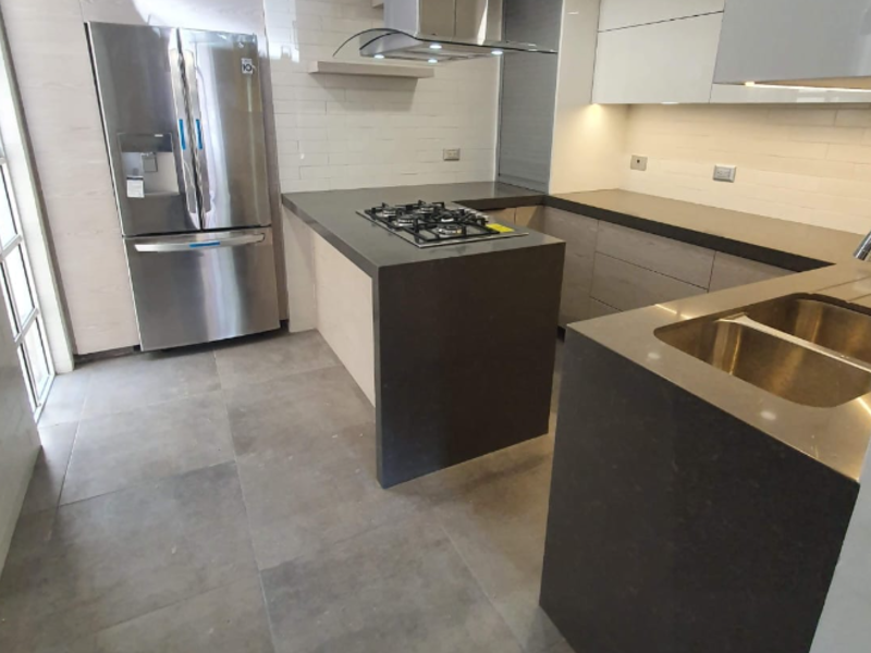 muebles cocina gris México