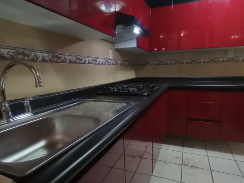 mueble cocina rojo México