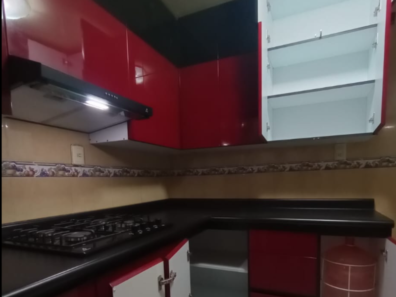 muebles cocina cajón rojo México