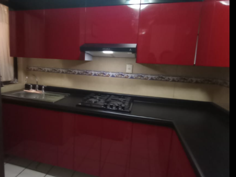muebles cocinas cajones rojo México