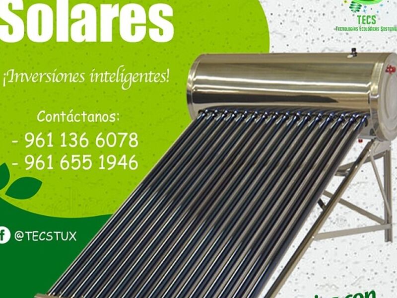 Calentador solar 16 tubos-México