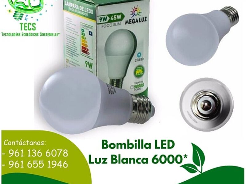 Bombilla LED luz blanca 6000-México