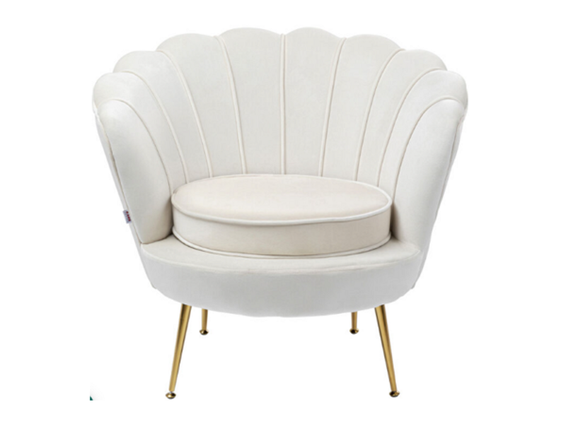 Butaca Cocktail Sillón Water Lily oro beige