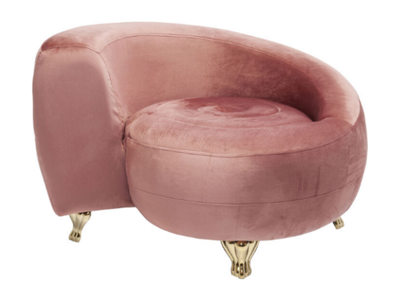 Butaca Cocktail Sillón Lofty Snake rosa