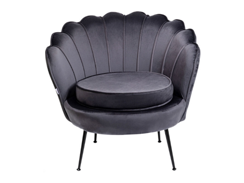 Butaca Cocktail Sillón Water Lily negro gris