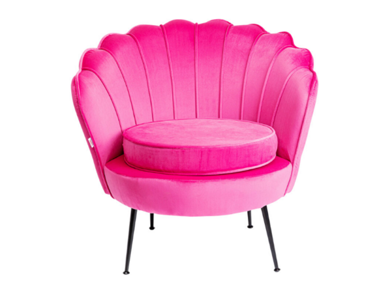 Butaca Cocktail Sillón Water Lily negro rosa