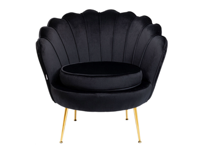 Butaca Cocktail Sillón Water Lily oro negro