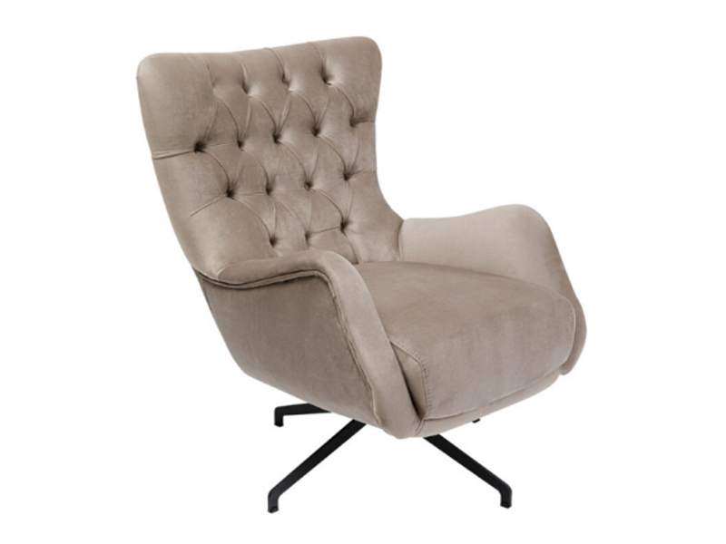 Butaca Sillón giratorio Bellini Velvet Beige