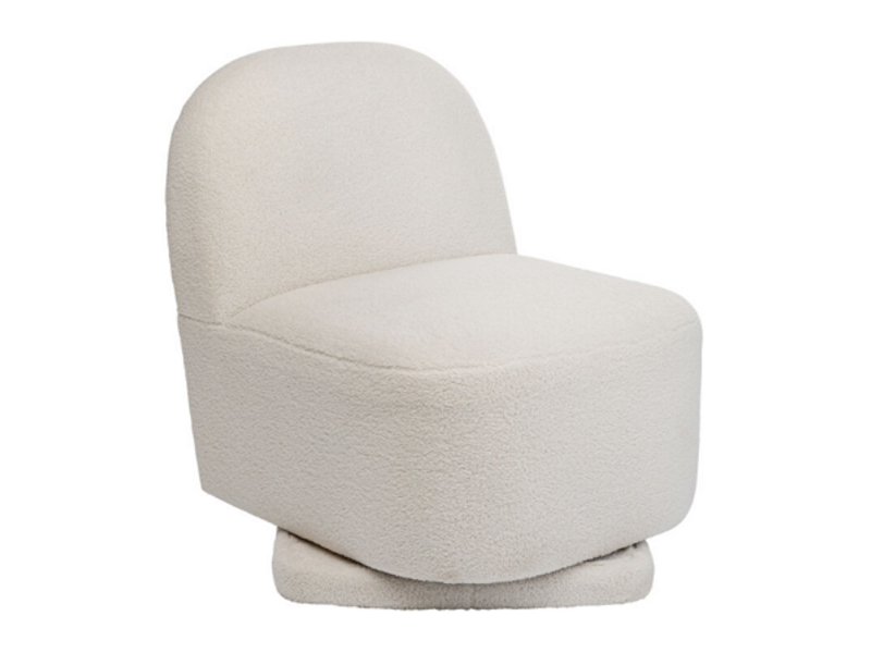 Butaca Sillón giratorio Ted Crema