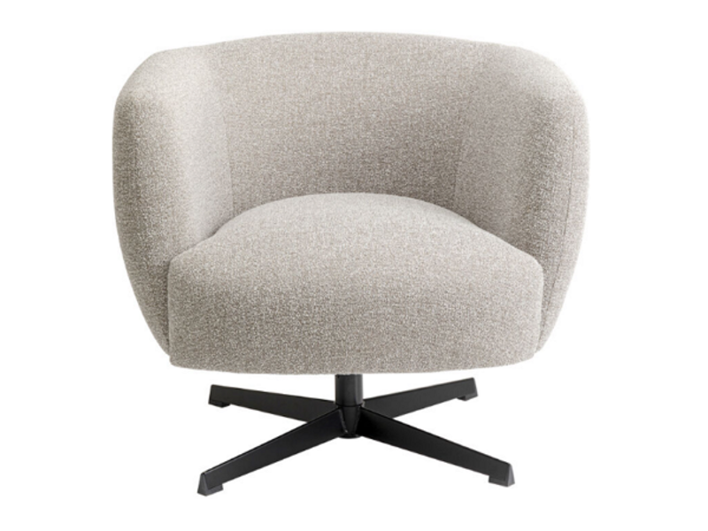 Butaca Sillón giratoria Peony gris