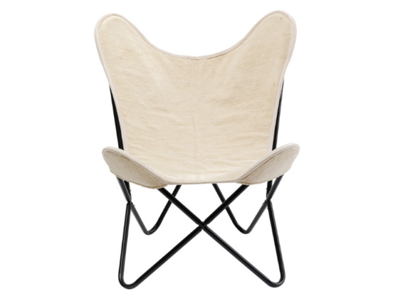 Butaca orejero Sillón California crema