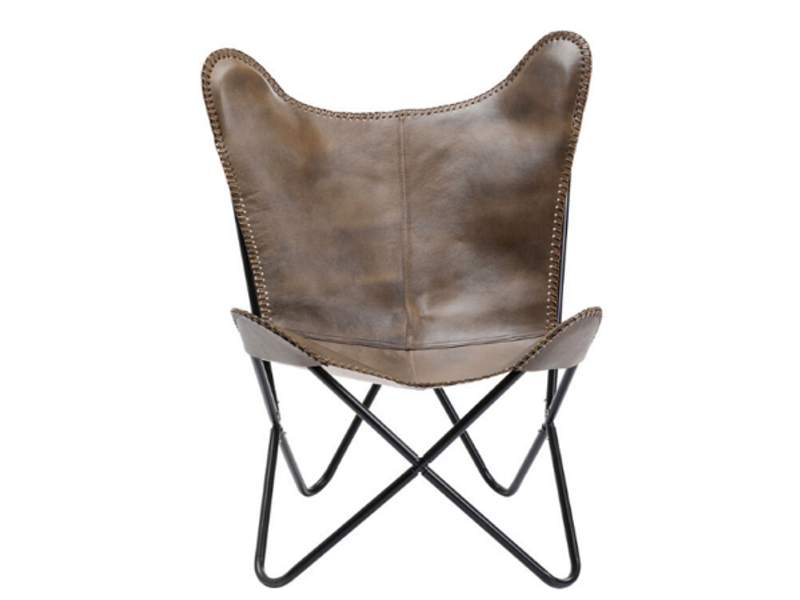Butaca orejero Sillón California marrón oscur