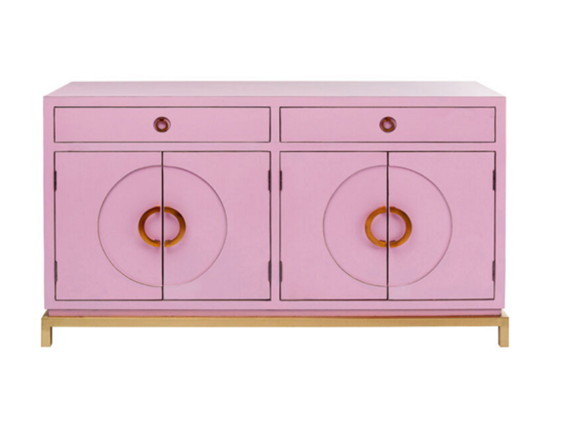 Aparador Disk rosa