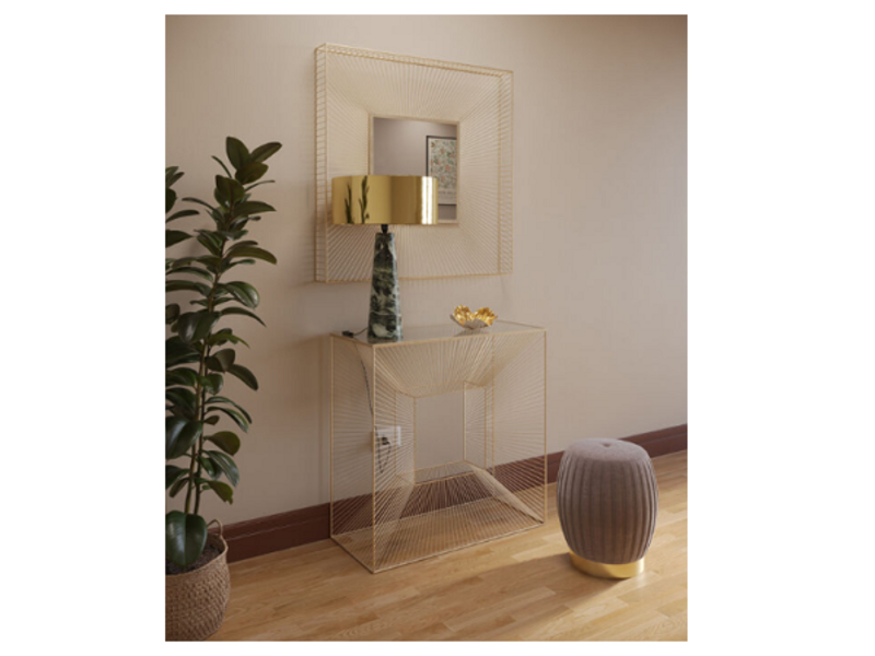Espejo pared Dimension Champagner 91x91cm
