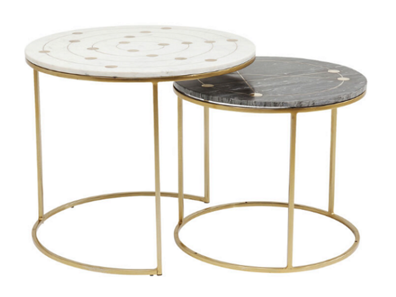 Mesa auxiliar Mystic redonda peq (2/Set)