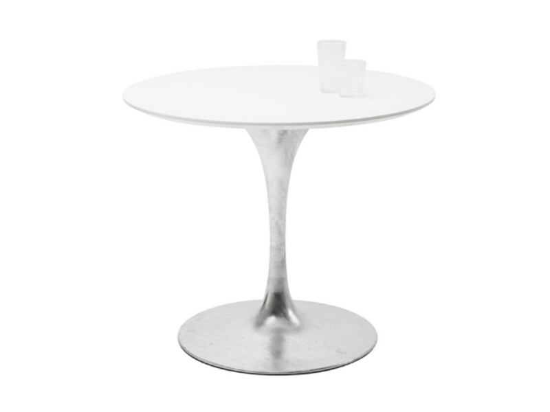 Mesa Comedor Invitation blanco zinc Ø90cm