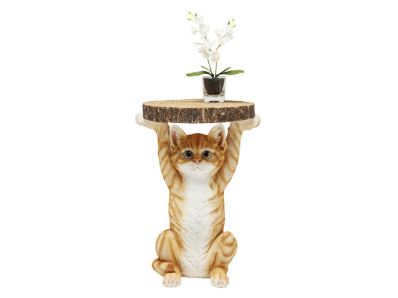 Mesa auxiliar Animal Ms Cat Ø33cm