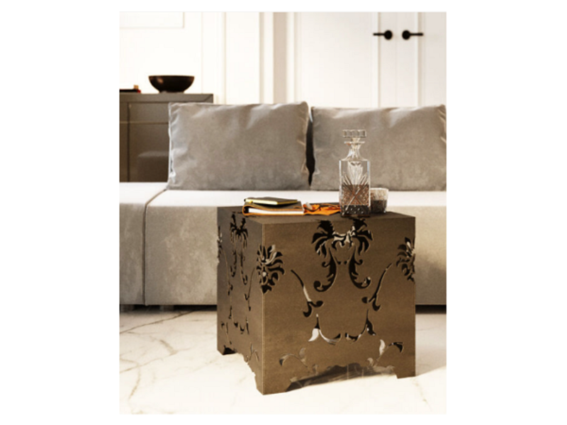 Mesa auxiliar Cubo Manifattura bro 42x42cm
