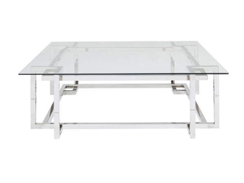 Mesa centro Clara plata 120x120cm