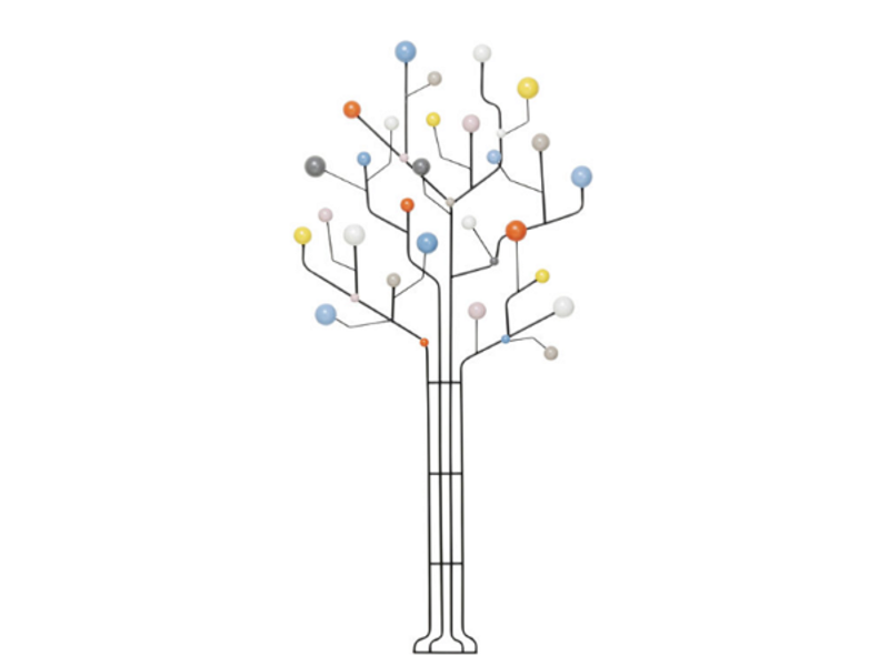 Perchero pared Circuit Tree 84cm