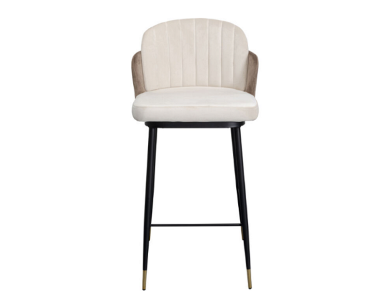Taburete bar Hojas beige