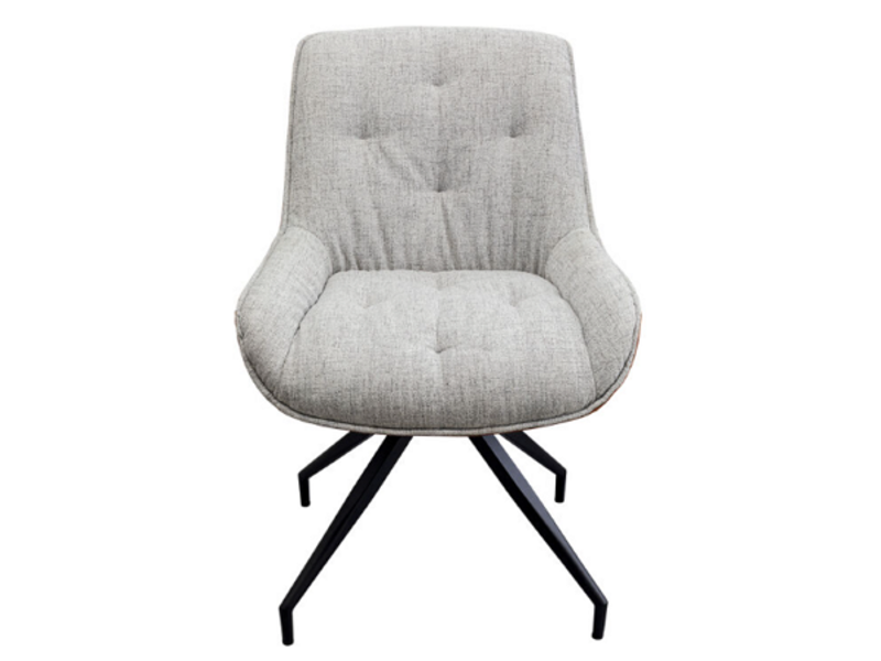 Silla giratoria Lori Gris Marrón