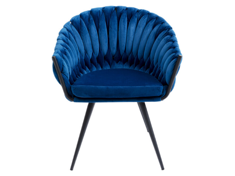 Silla reposabrazos Knot azul