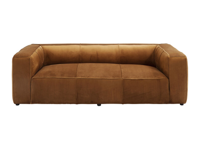 Sofá Cubetto 3 pl Velvet marrón 220cm