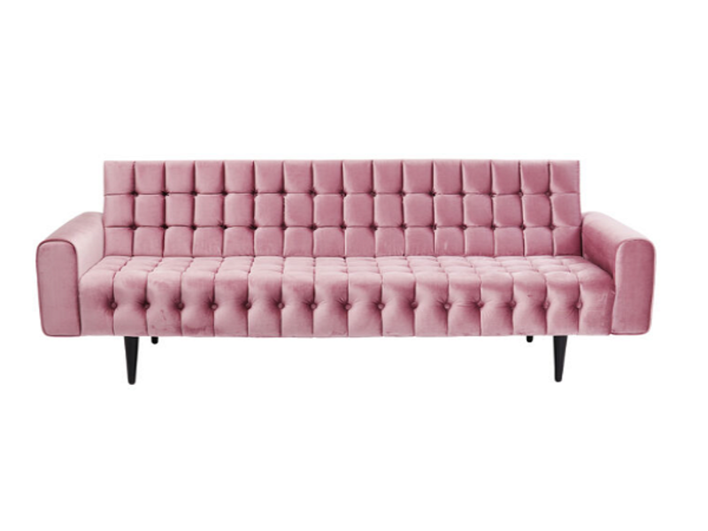 Sofá Milchbar 3 pl Velvet rosa